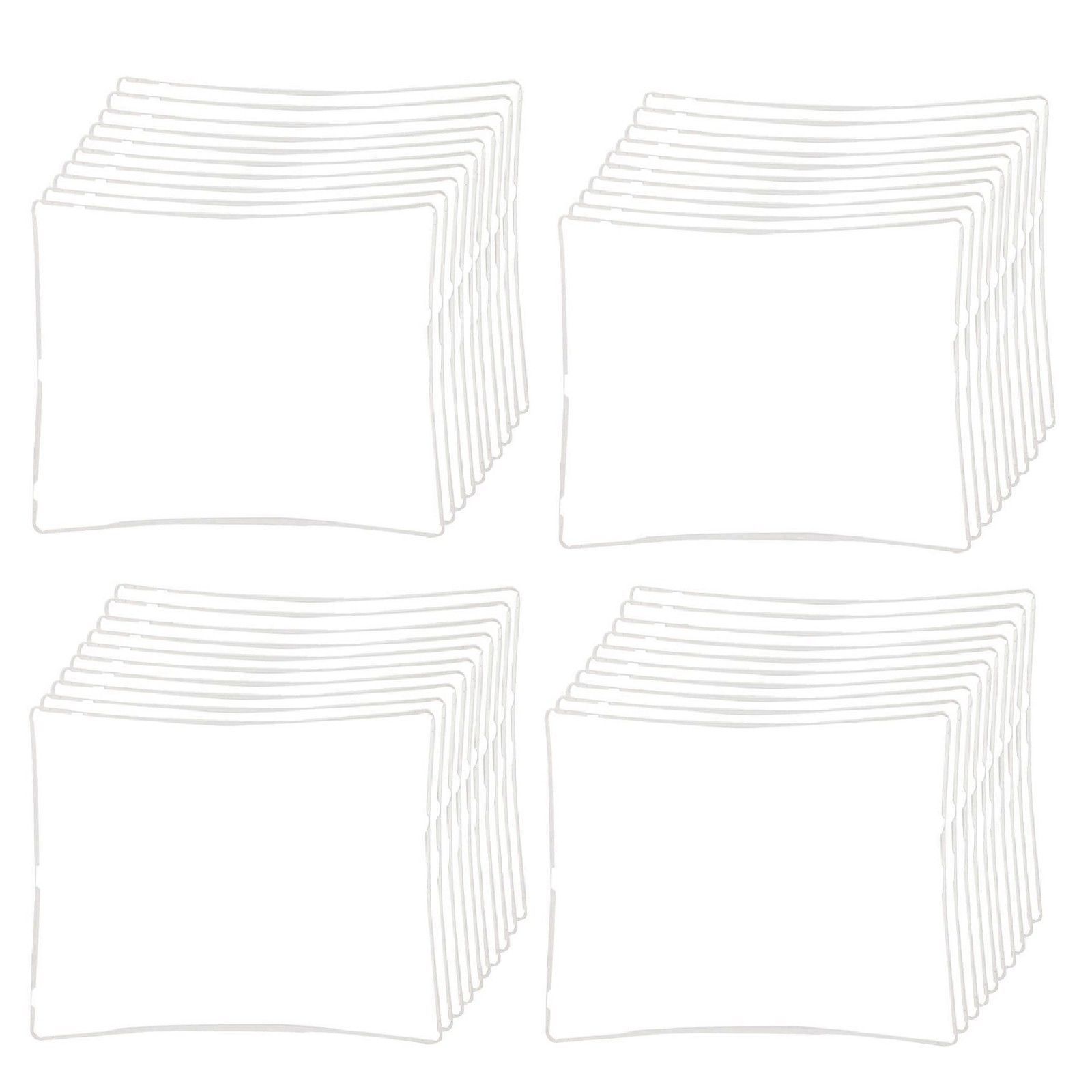 40 Lot iPad 2 3 4 Digitizer LCD Screen Bezel Plastic Mid-Frame + Adhesive White