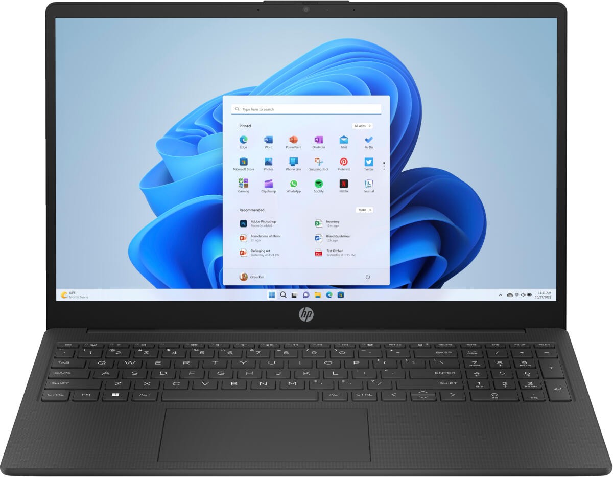 HP 15-fc0047nr 15.6" AMD Athlon Gold 7220U 2.4 GHz 8GB RAM 256GB SSD W11H Laptop