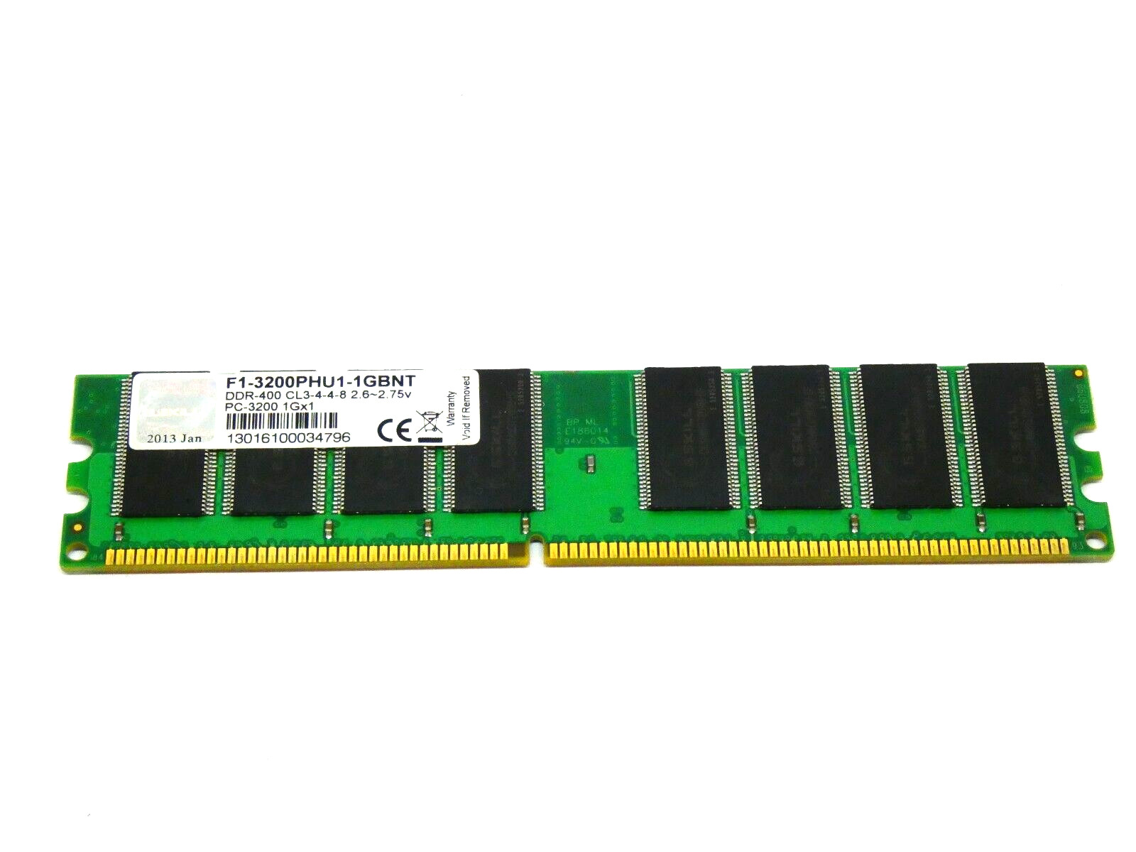G.SKILL 1GB CL3-4-4-8 F1-3200PHU1-1GBNT DDR1 PC3200 - PC Memory