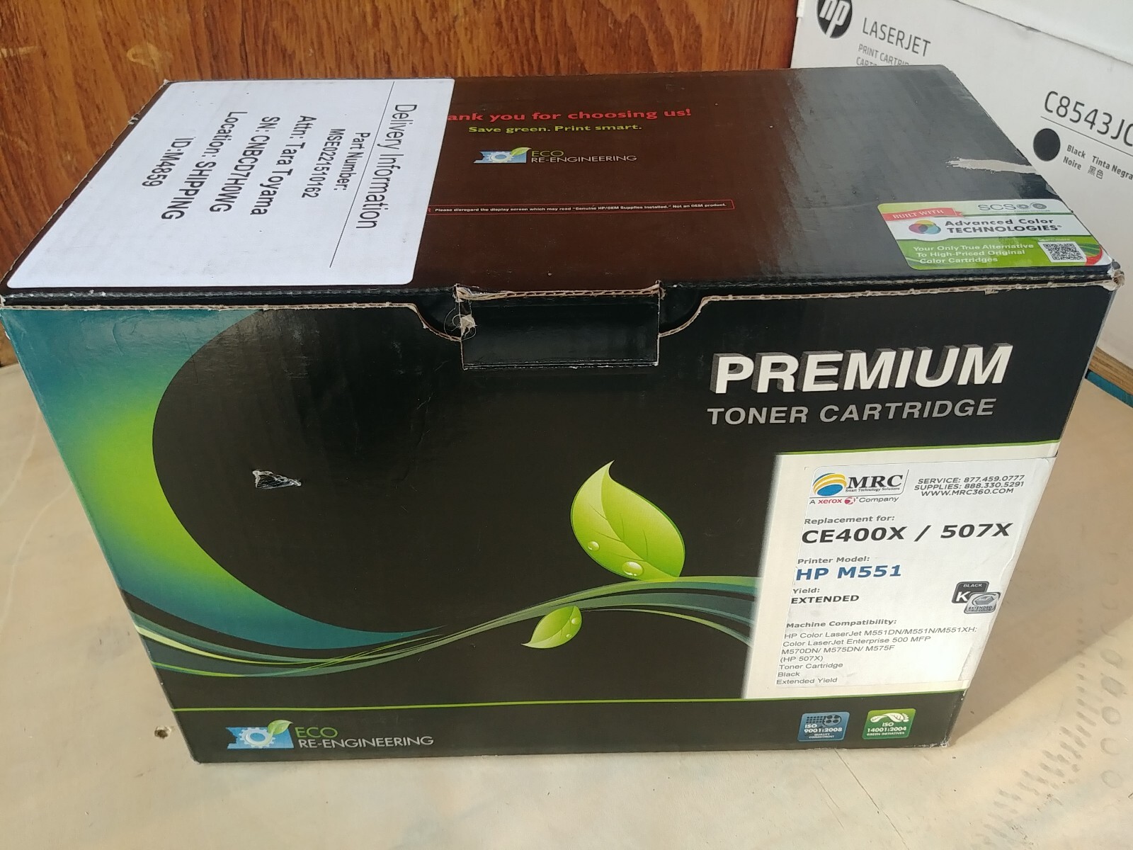 Premium Toner Cartridge CE400X HP Compatible 507X Black (*)