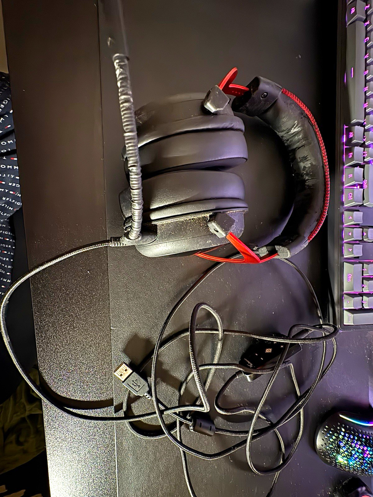 HyperX Cloud II USB Over-Ear Gaming Headset Boom Mic Replaceable Earpads