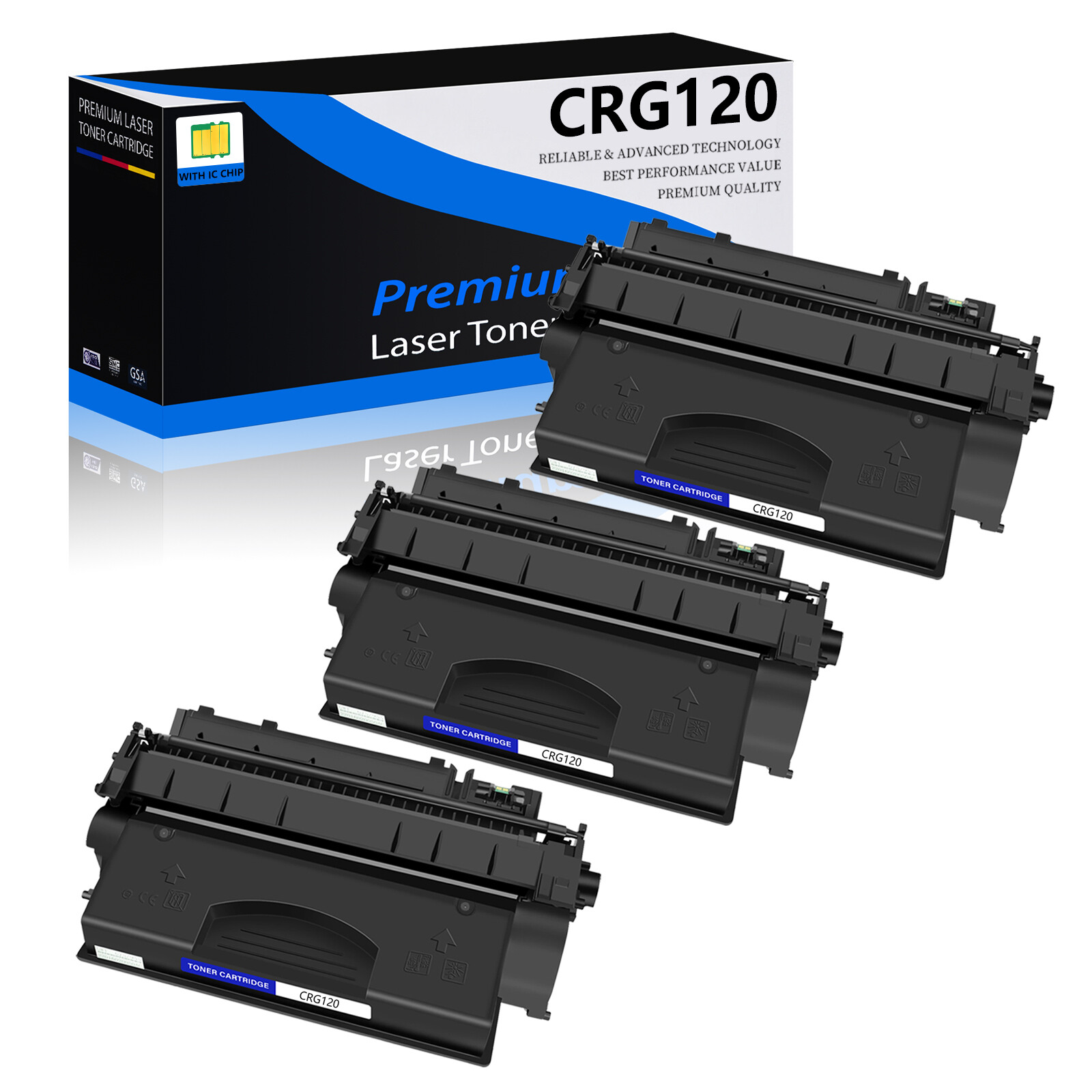 3PK CRG120 Toner Cartridge for Canon 120 ImageClass i-SENSYS MF6780DW MF6680