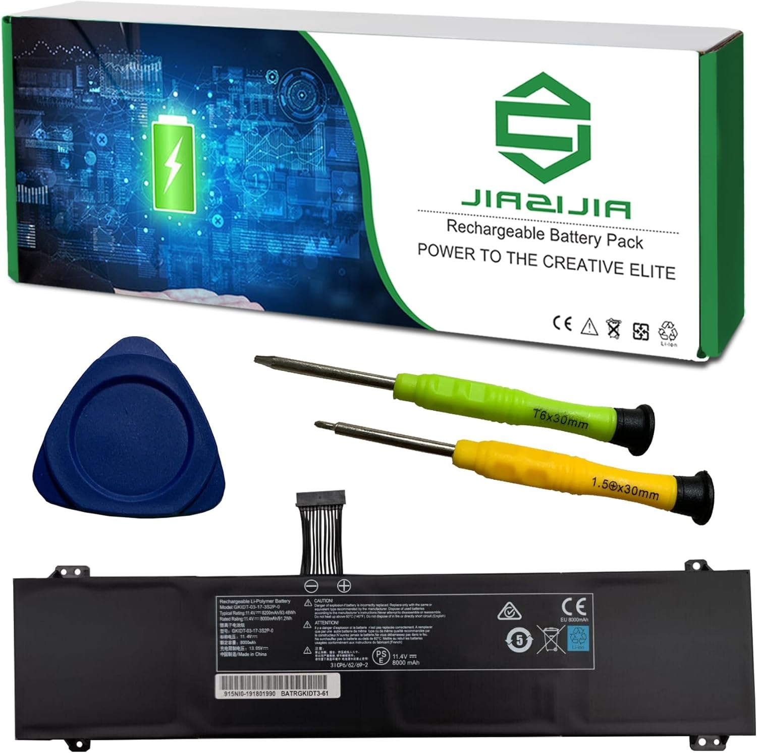 GKIDT 03 17 3S2P 0 Laptop Battery Replacement for XMG Fusion 15 XFU15L19 Series