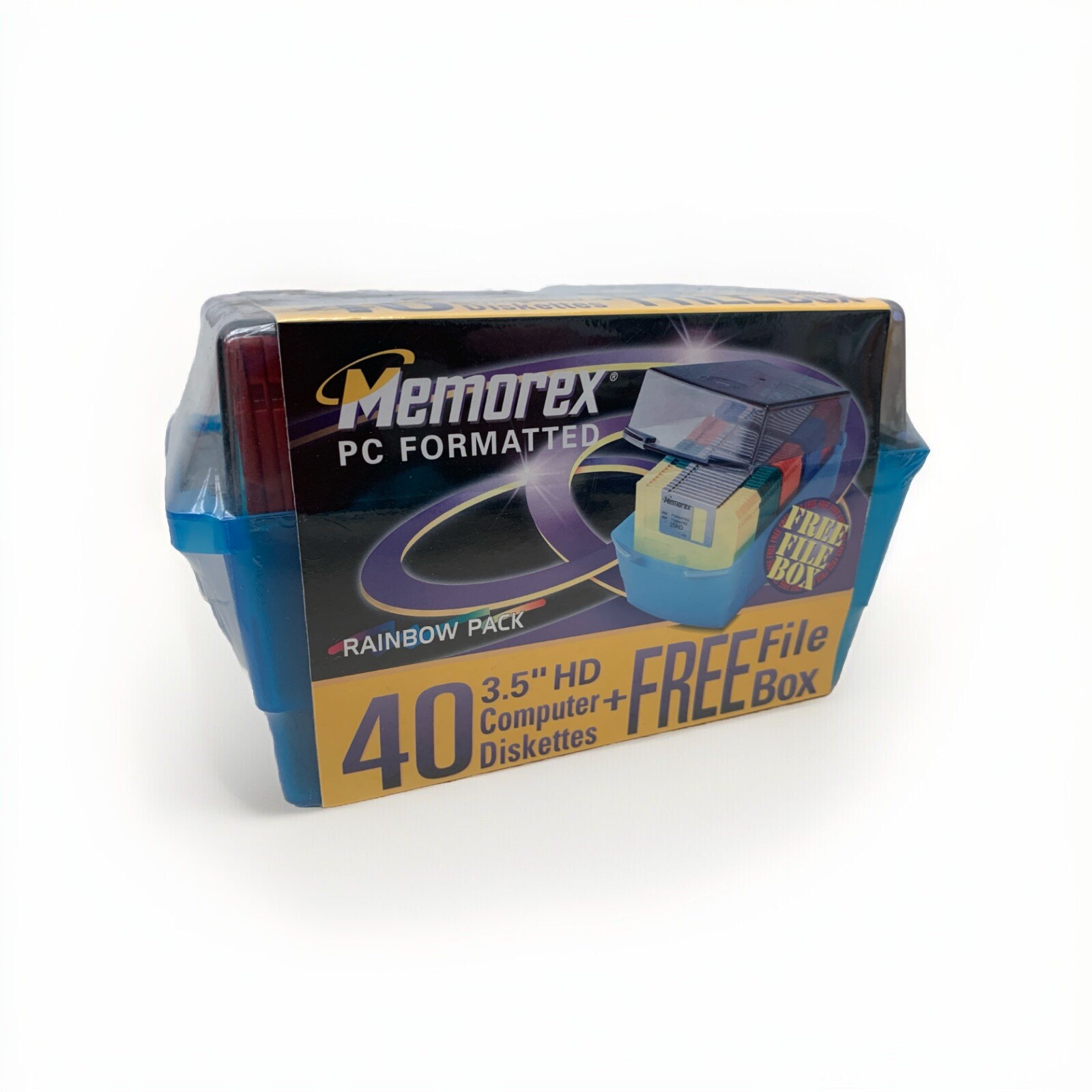 NEW Memorex PC Formatted 3.5" HD 1.44MB Computer Diskettes 40 Pack  FACTORY SEAL