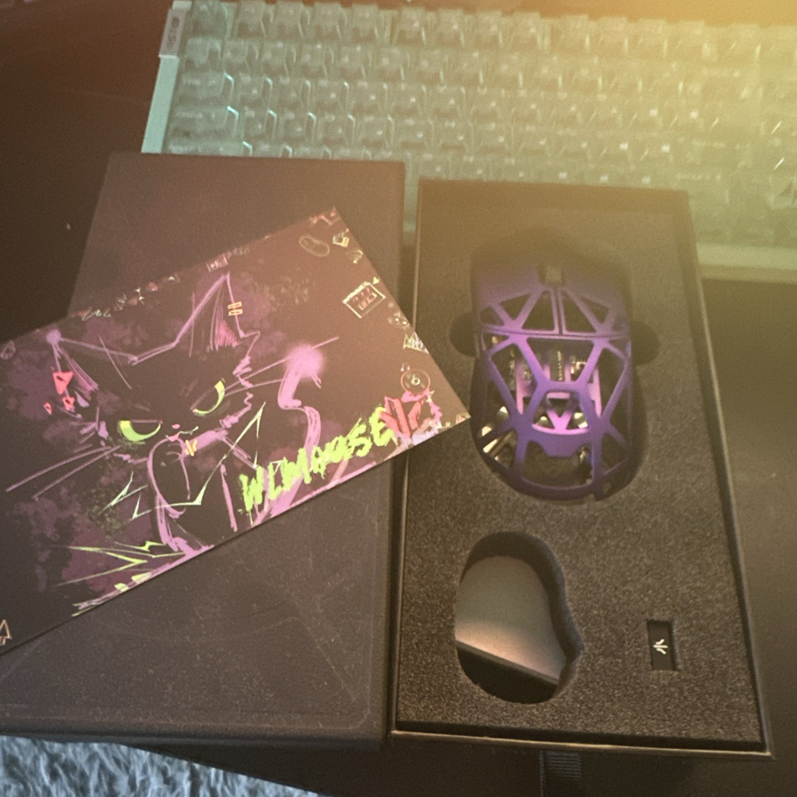 WLMouse Beast X PRO 8K Wireless Gaming Mouse Purple 30000 DPI