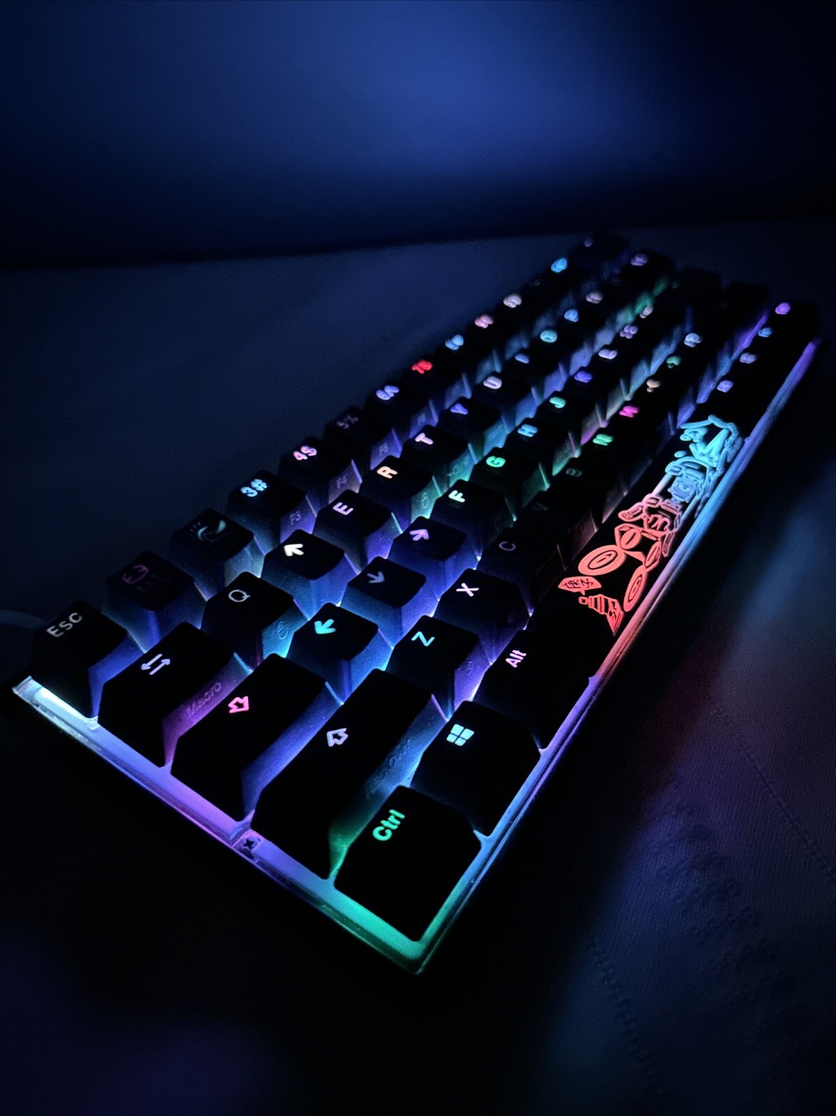 Ducky Mecha Mini v2 LED Keyboard Year Of The Rat SEE VIDEO 🔥 Extremely HTF