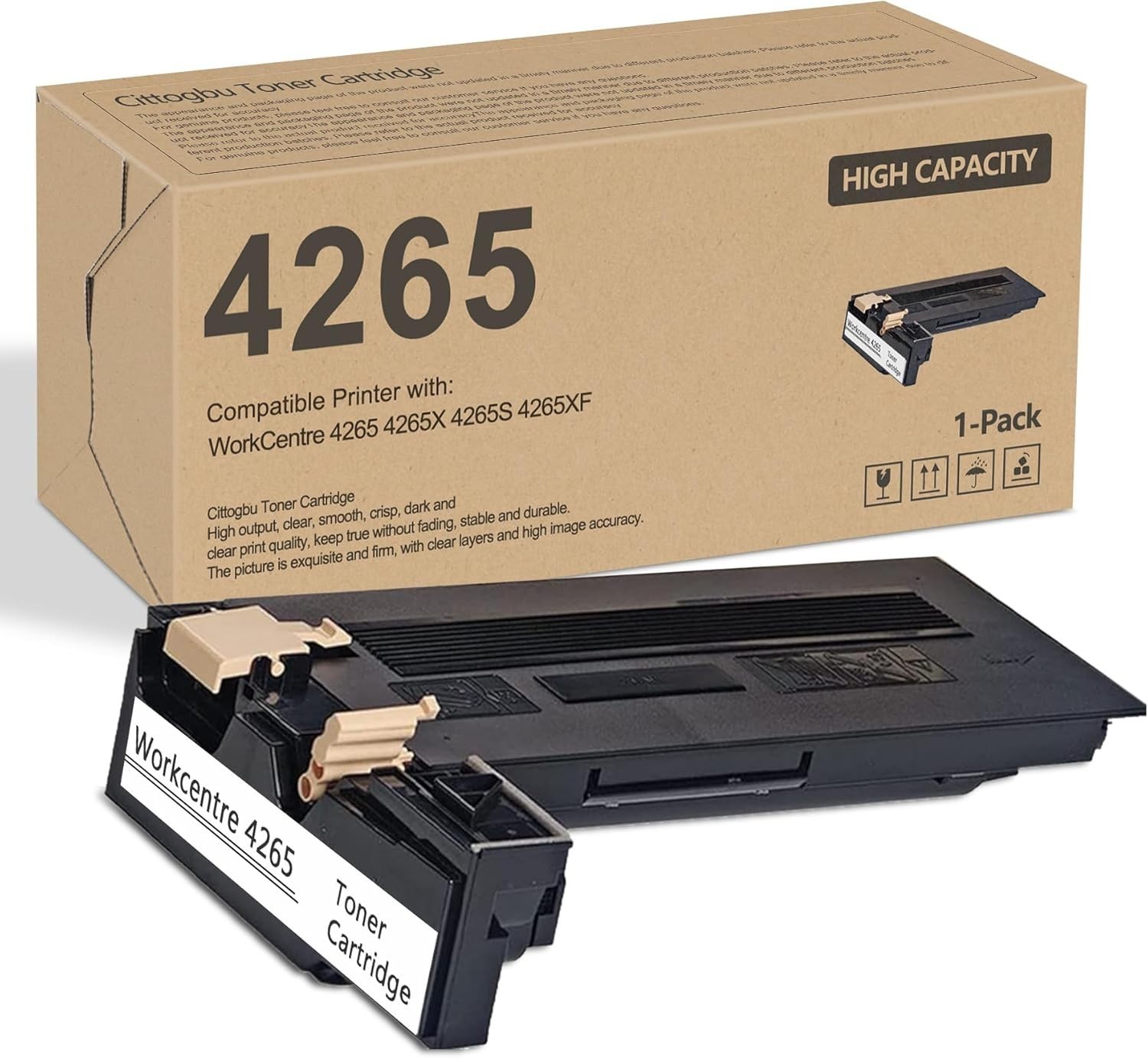(NEW) 106R02734 Black High Yield Toner Replacement Xerox WorkCentre 4265