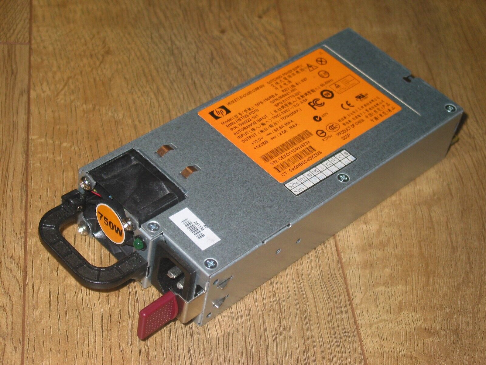 HP 511778-001 750W Server Power Supply DPS-750RB A HSTNS-PD18 506822-101