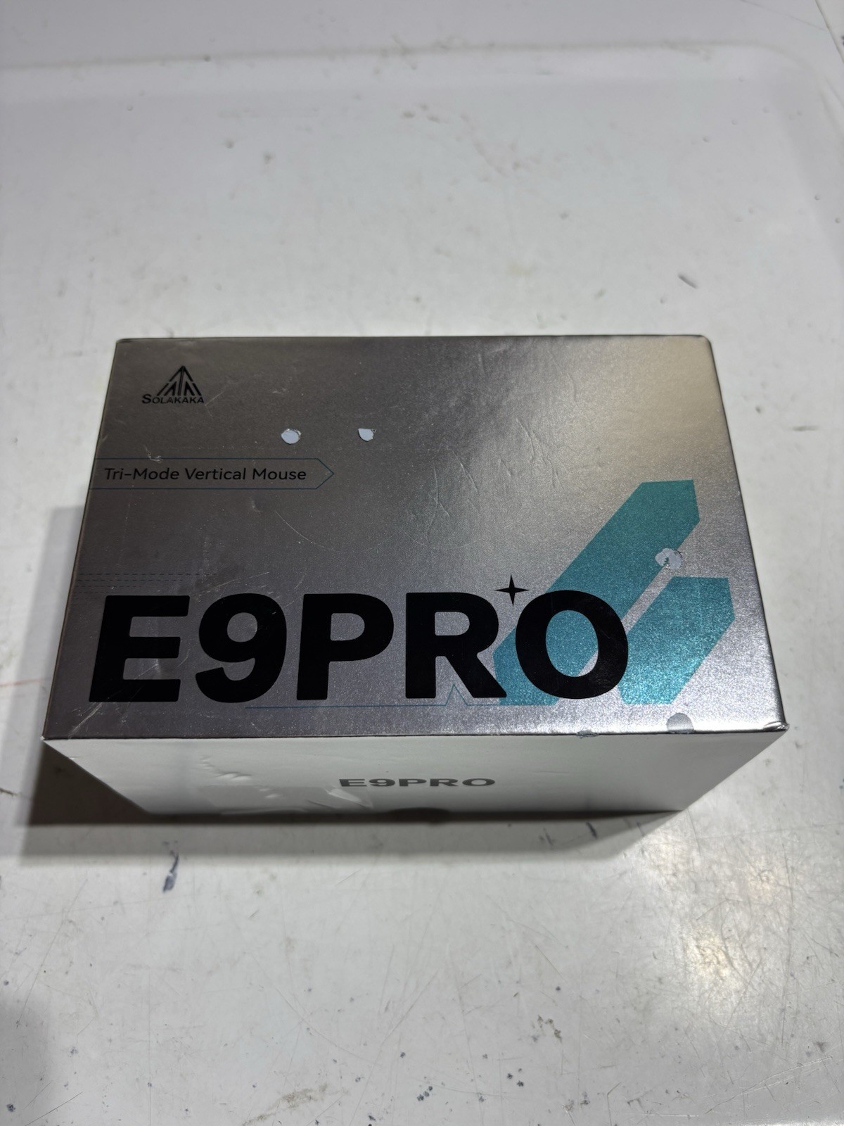 SOLAKAKA E9 PRO Vertical Ergonomic Wireless MMO Gaming Mouse Black Tri-Mode