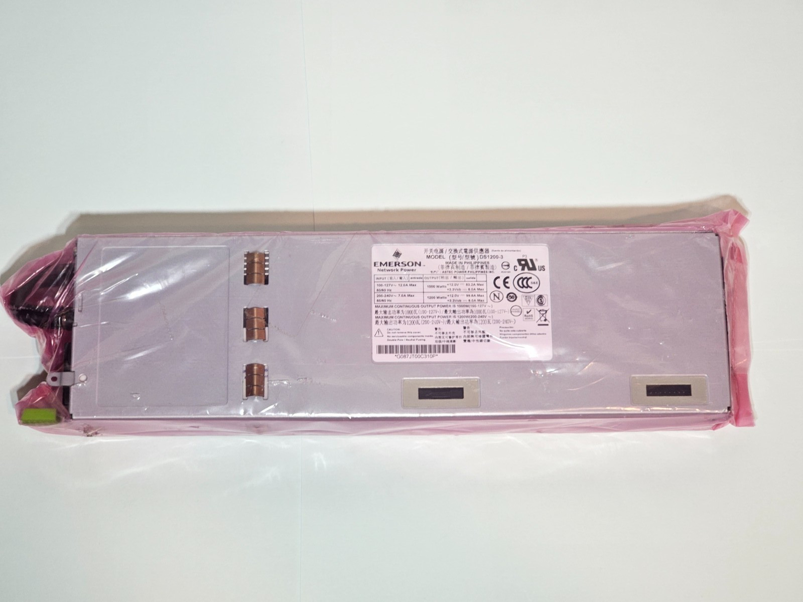New Emerson DS1200-3 ASTEC POWER 100-240V 1200W Power Supply