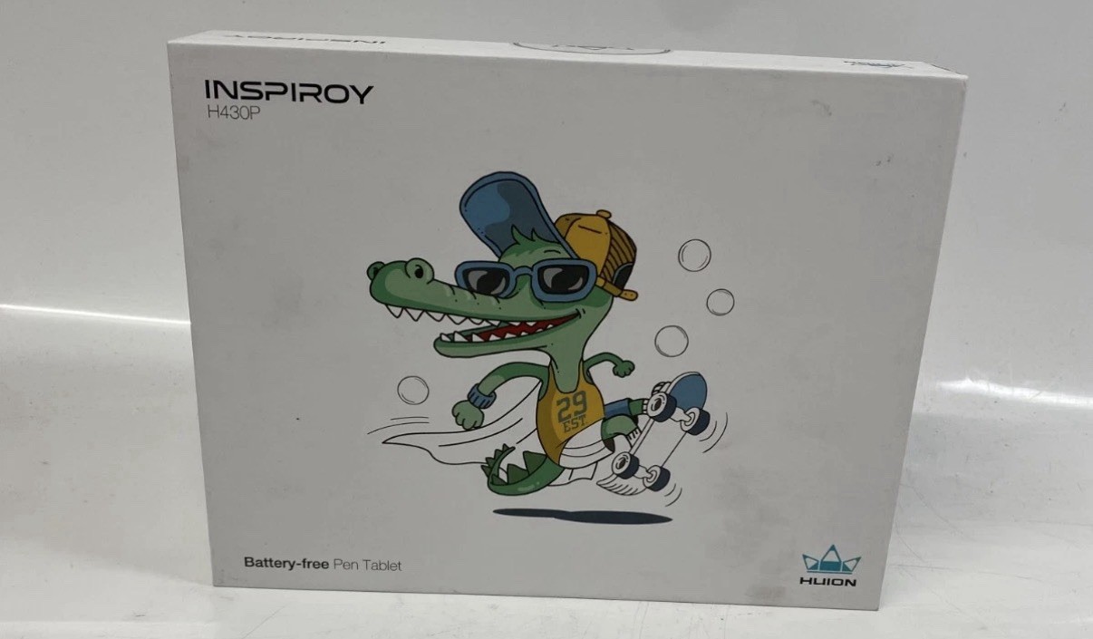 HUION Inspiroy H430P Drawing Tablet with Battery Free Stylus NEW
