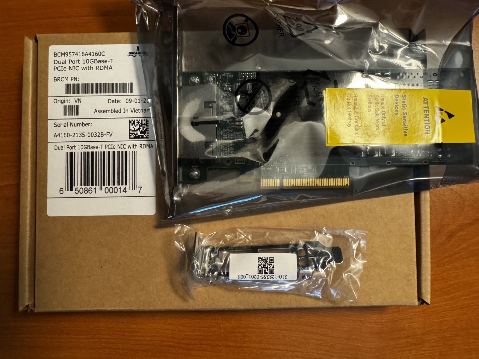 Broadcom BCM957416A4160C - Dual Port 10GBase-T PCIE NIC with RDMA