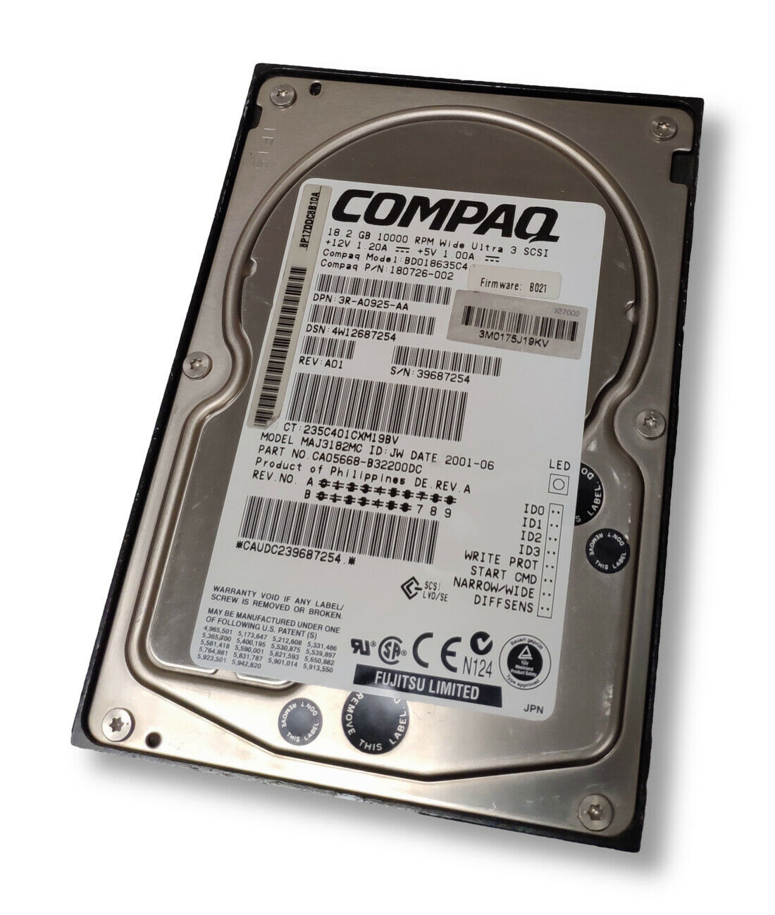 Compaq BD018635C4 P/N: 180726-002 18 GB
