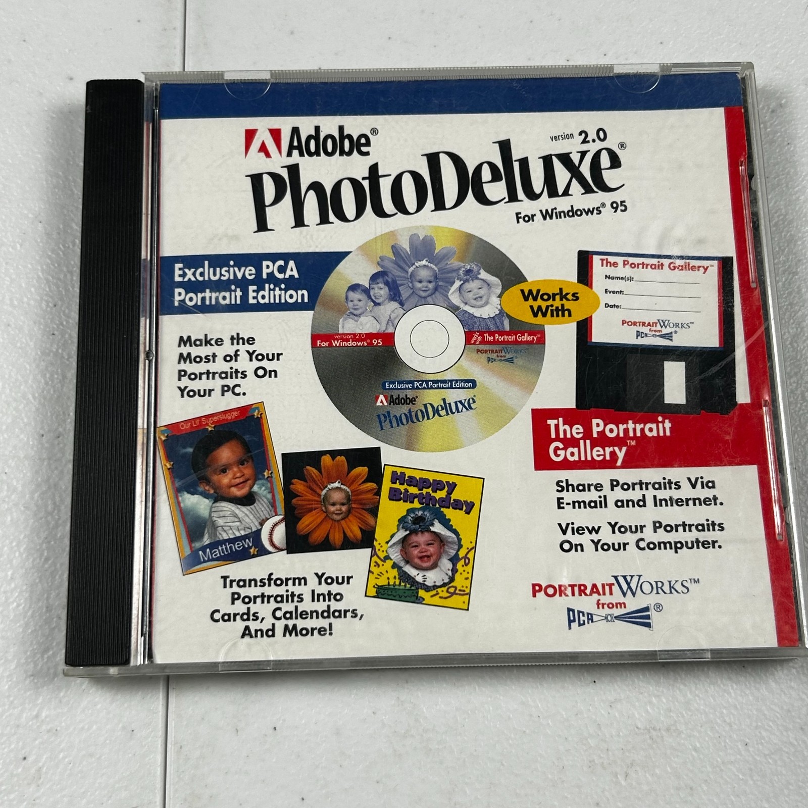 ADOBE PhotoDeluxe Version 2.0 for Win 95 - Portrait Edition