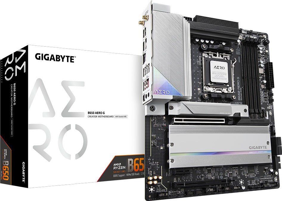 Gigabyte B650 AERO G Motherboard — New | 3-Year Manufacturer's Warranty