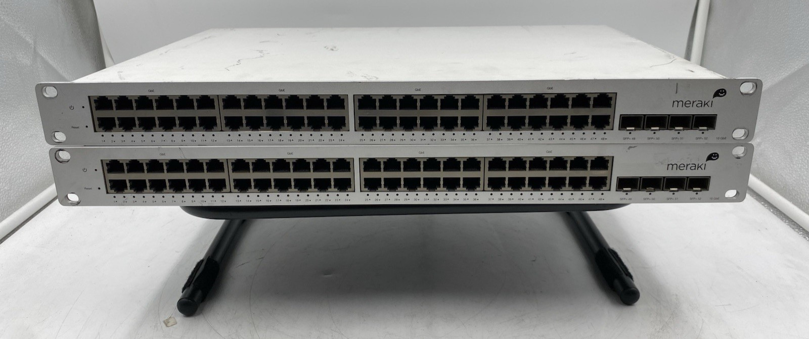 LOT OF 2 Cisco Meraki MS42 48-Port Cloud Managed Ethernet Switch Unclaimed