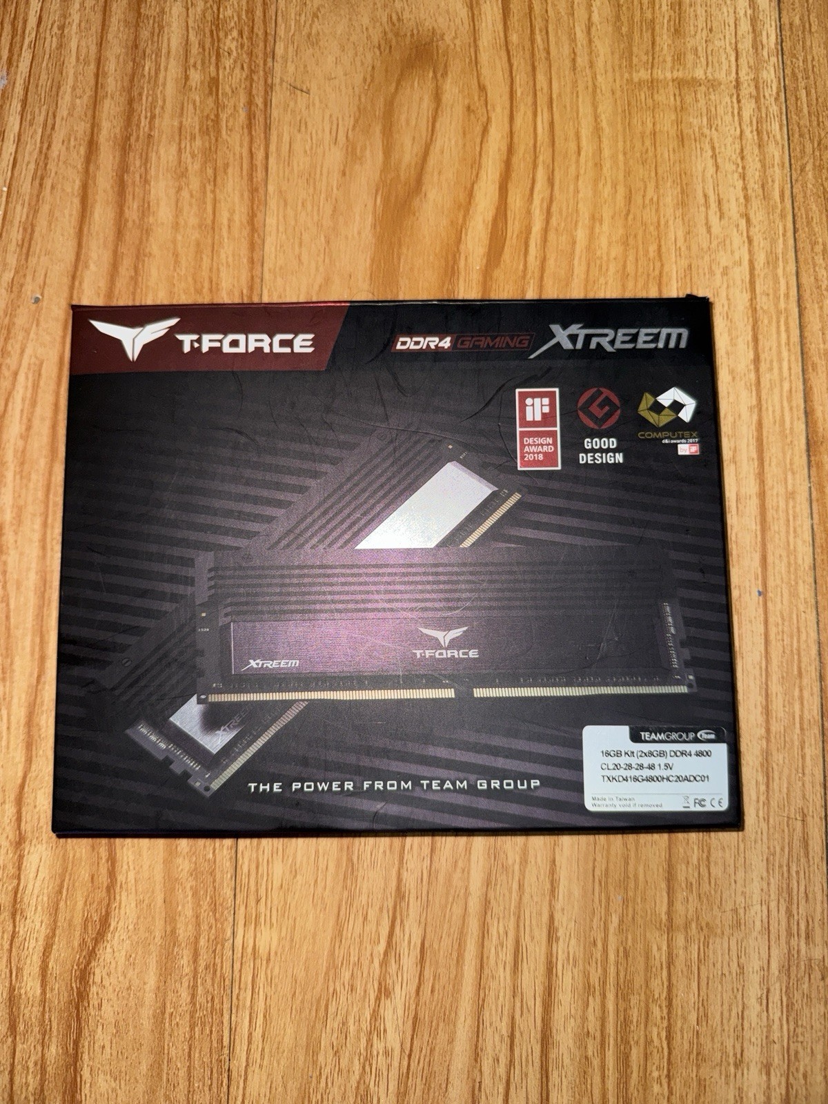 Team Group T-Force Xtreem Desktop PC Memory 16GB DDR4 4800MHz (8GBx2)