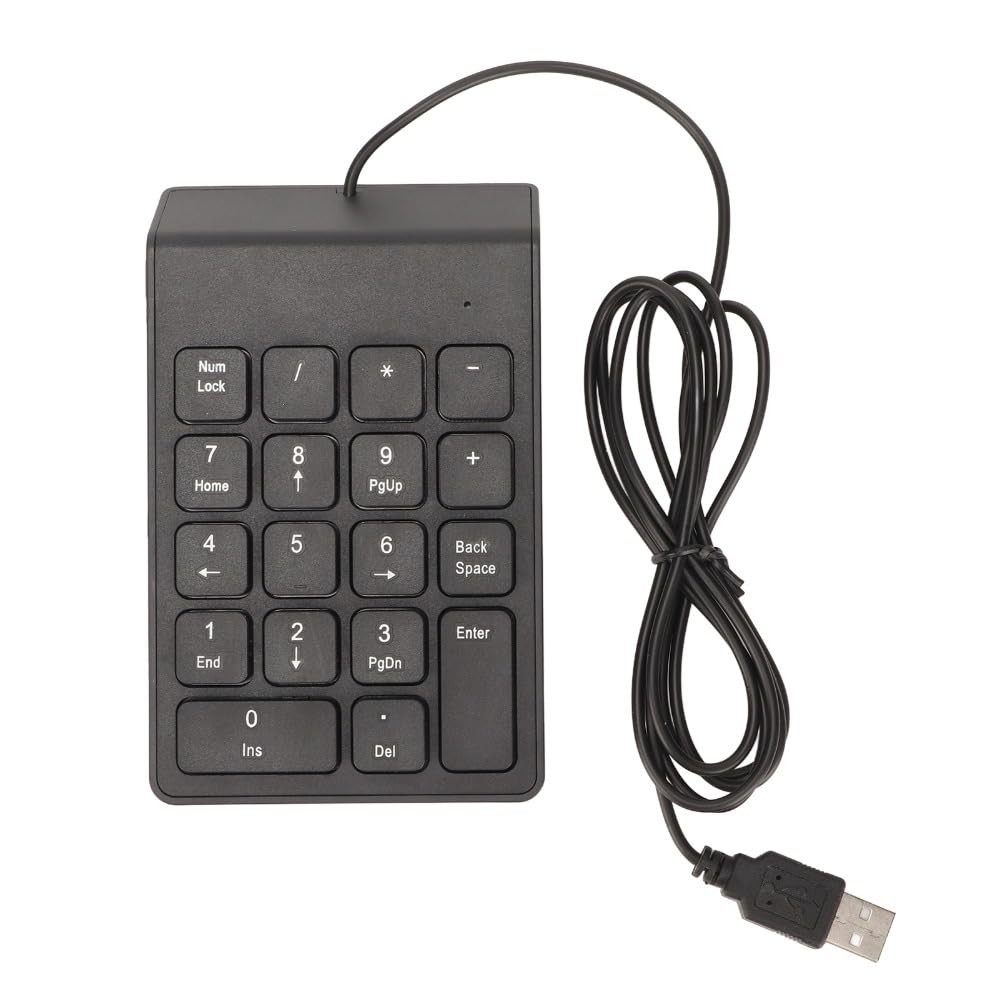 18-Key Wired Numeric Keypad – USB Plug and Play Ergonomic Mini Number Pad for...