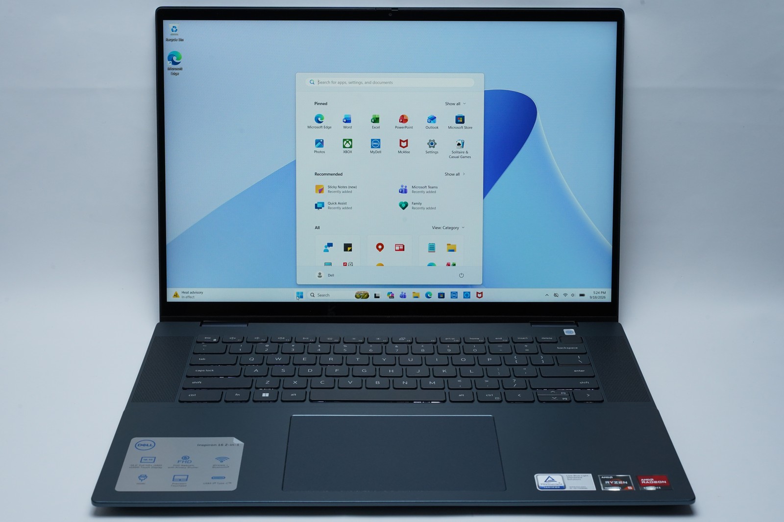 Dell Inspiron 16 7635 2-in-1 16" Laptop Ryzen 5 7530U 16GB 512GB Touch