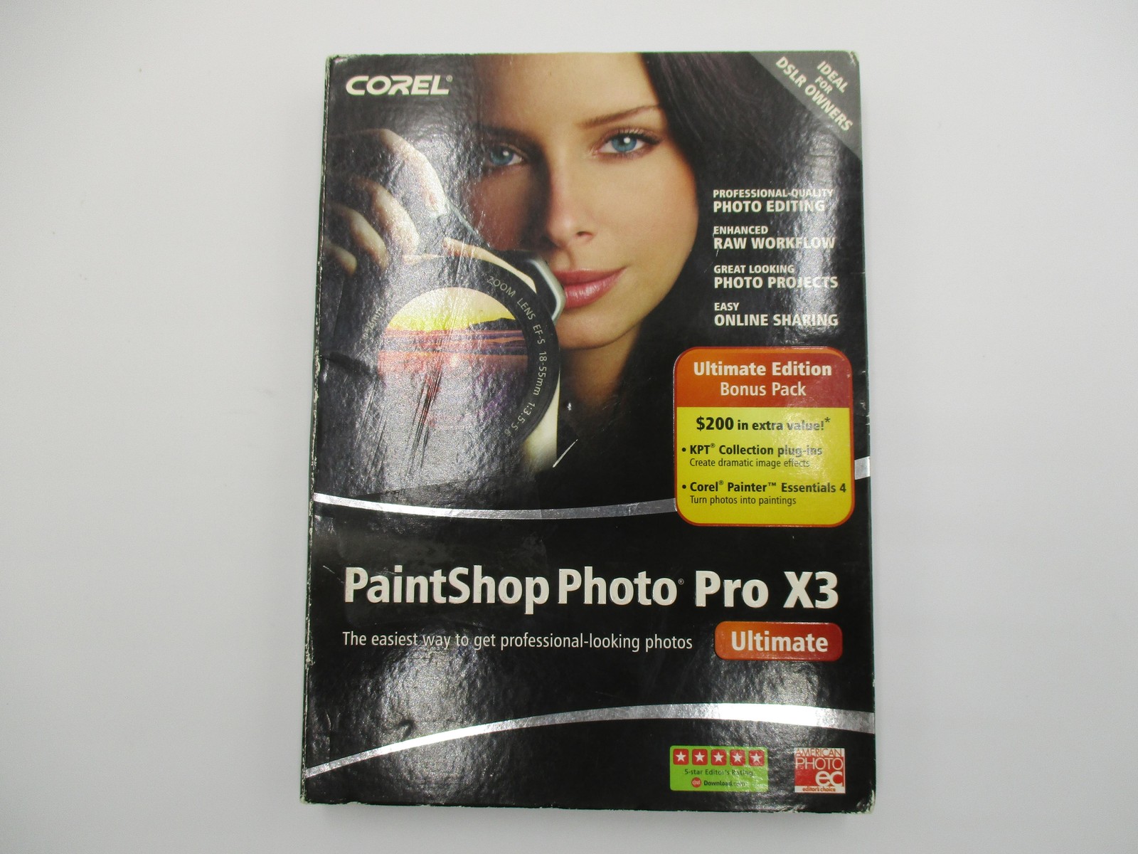Corel PaintShop Photo Pro X3 Ultimate Edition Photo Editing DVD Win 7 Vista XP
