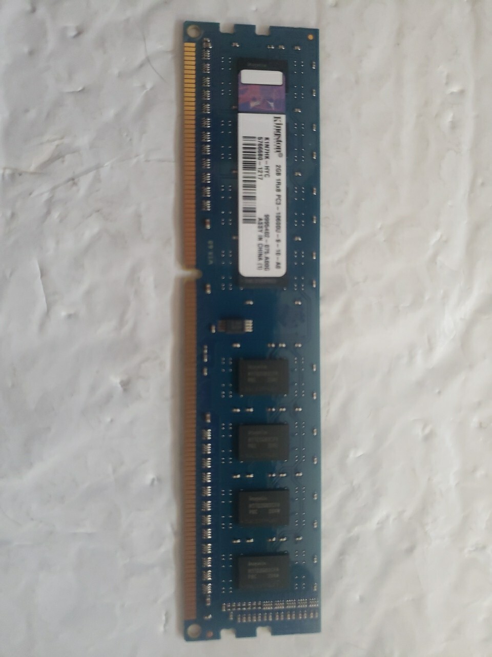 Kingston 2GB 1Rx8 PC3-10600U-9-10-A0 Ram Memory Stick