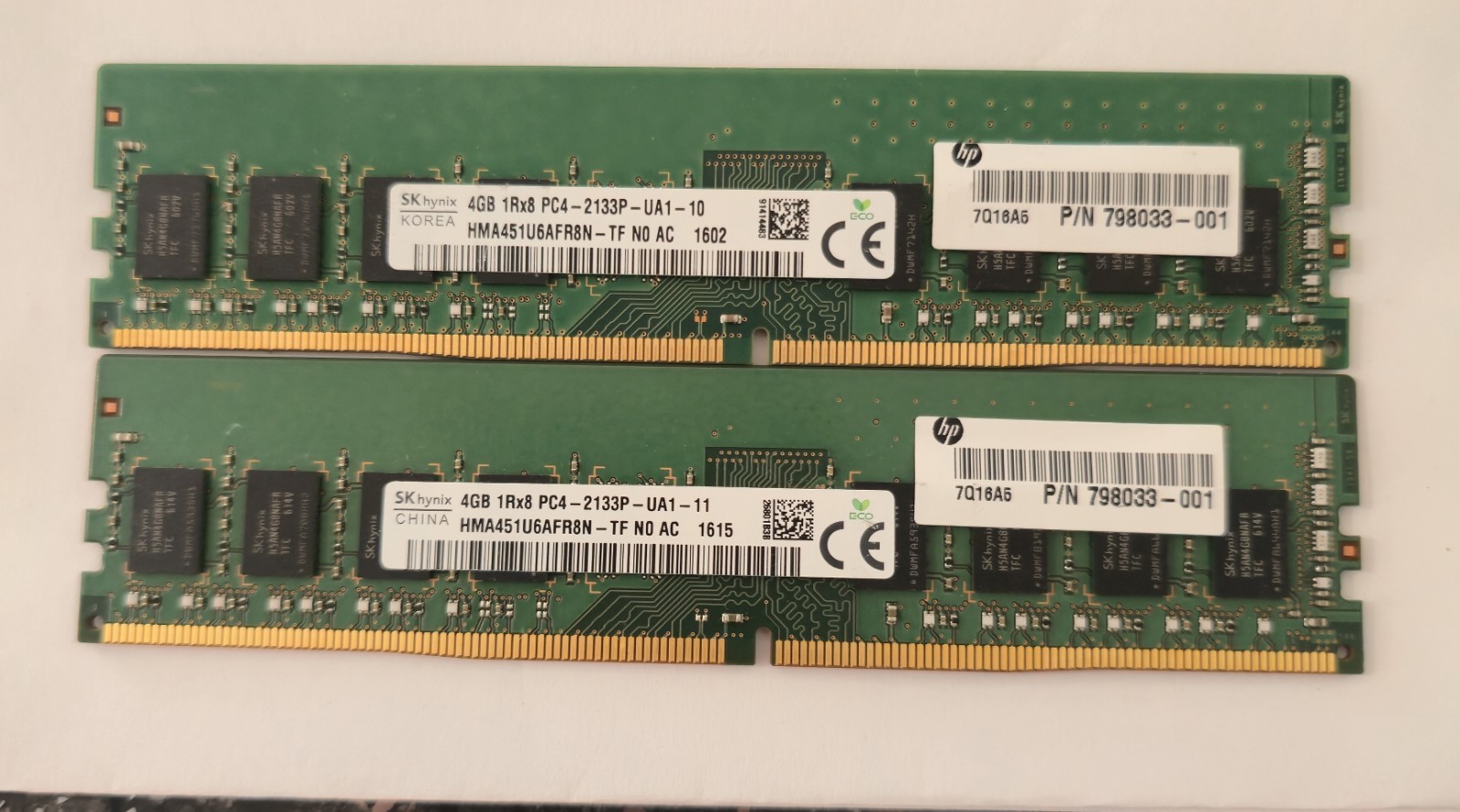 OEM SK Hynix Micron  8GB (2x4GB) PC4-2133P Desktop Memory RAM UDIMM TESTED
