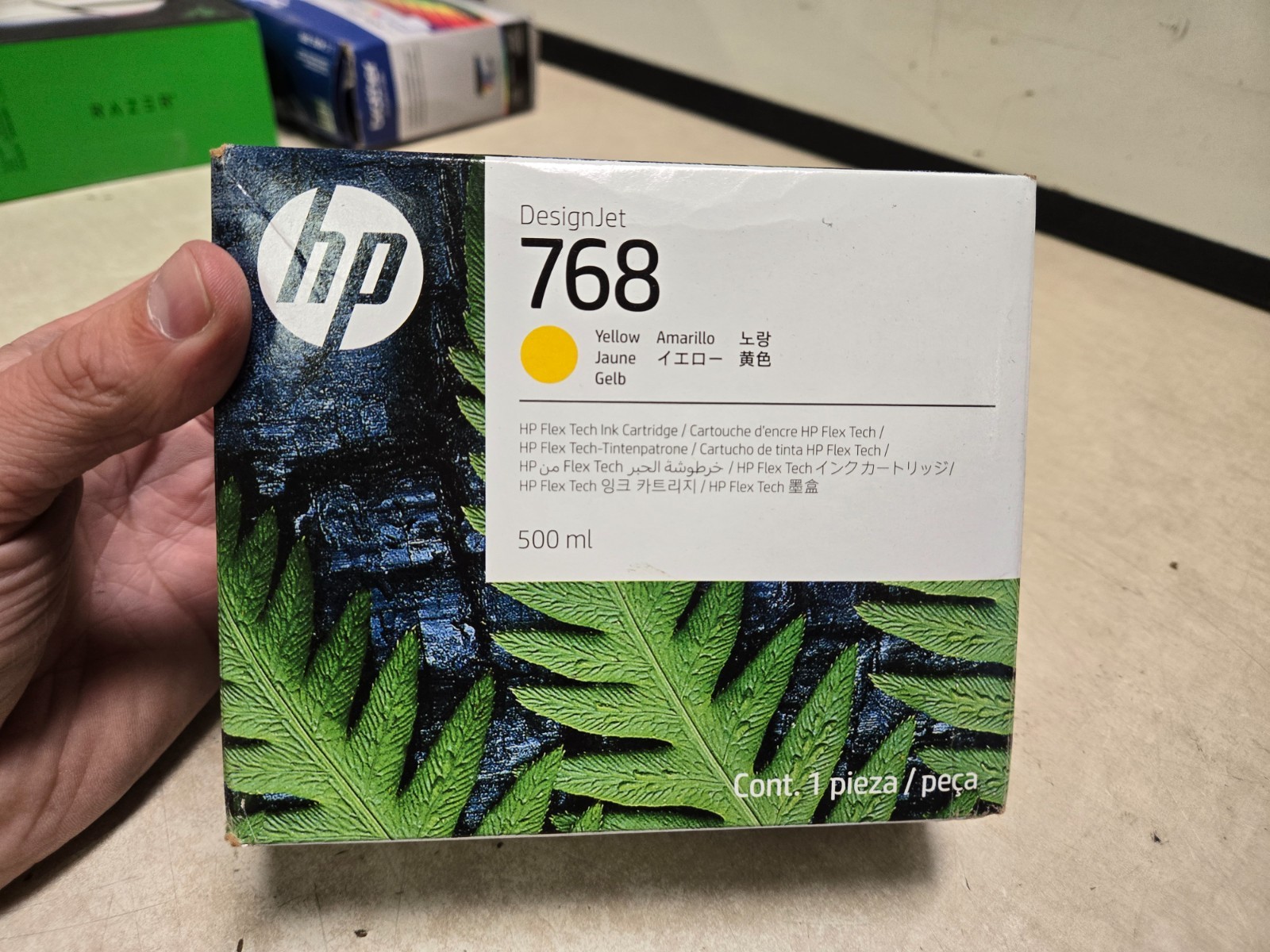 HP DesignJet 768 Yellow Flex Tech Ink Cartridge 500ml 2027 SEALED