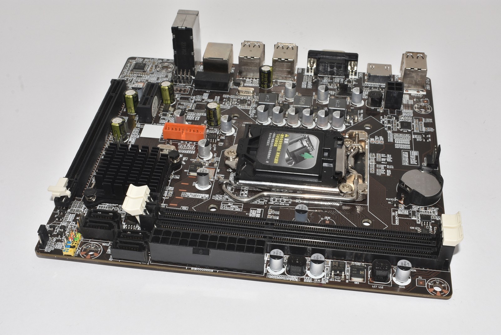ZX-H61C-B75 Generic Intel LGA1155  DDR3 mATX Motherboard No IO Shield Plate