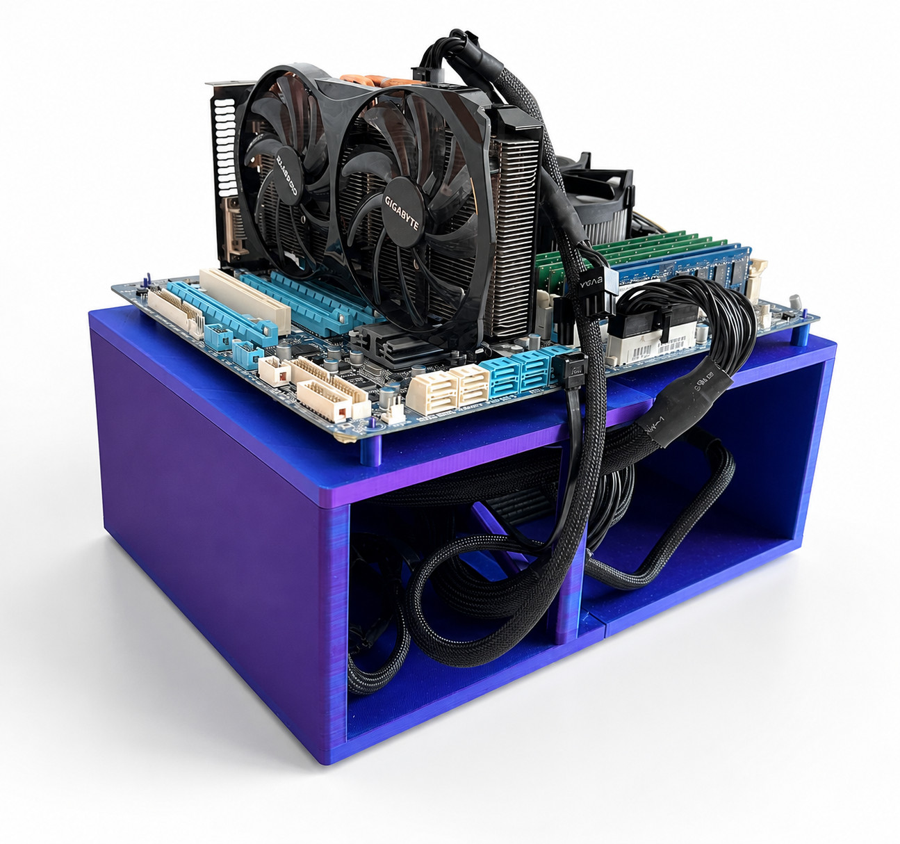 Minimalist PC Test Bench | 3D Printed ATX Frame | Gaming PC Case | Custom Colors