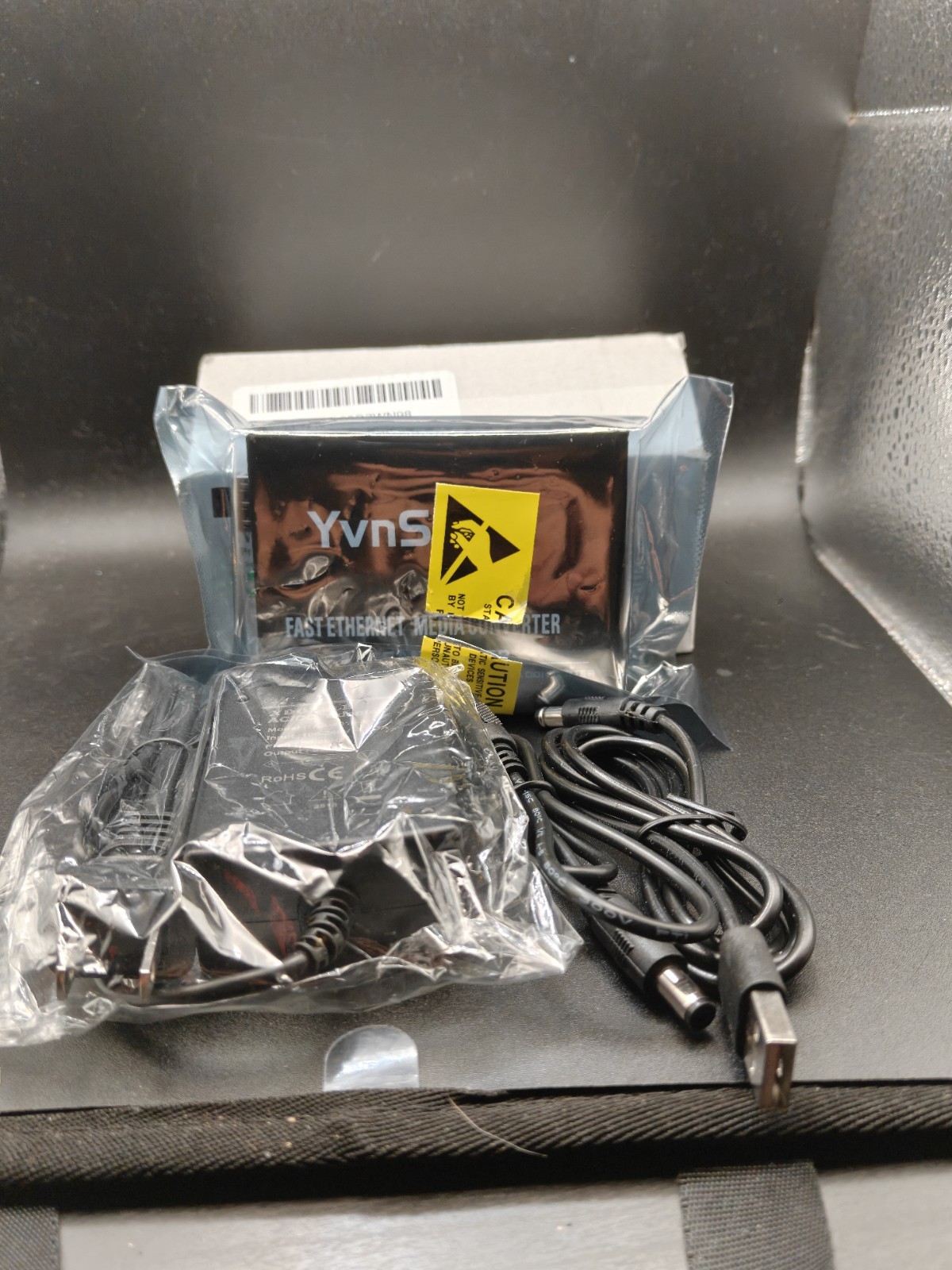 YvnShine YvnS-1000A-GE-SFP Gigabit SFP to RJ45 Fiber Media Converter Open Box
