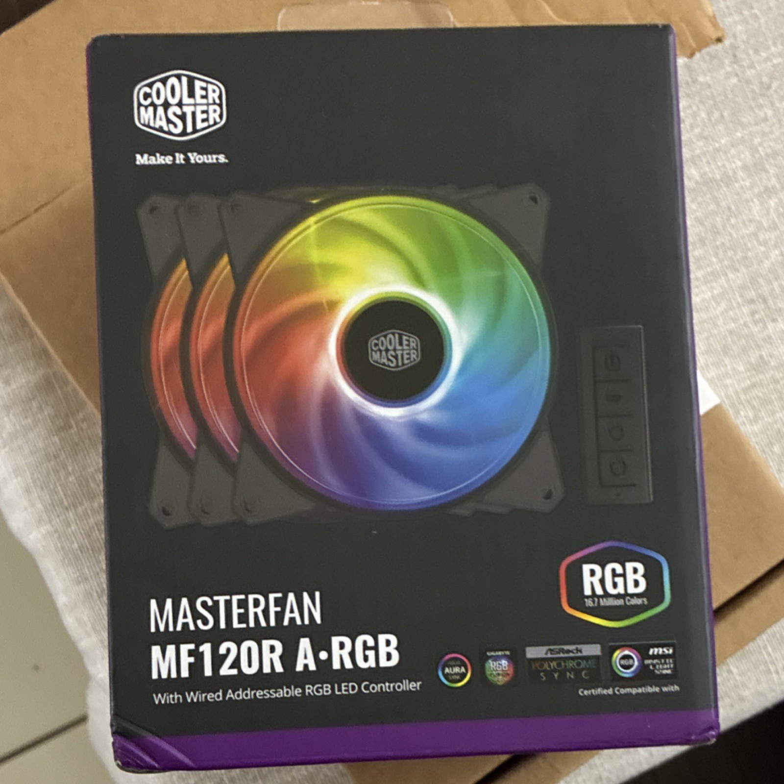 Cooler Master MF120R A-RGB 120mm Case Fan Multicolor with RGB Controller