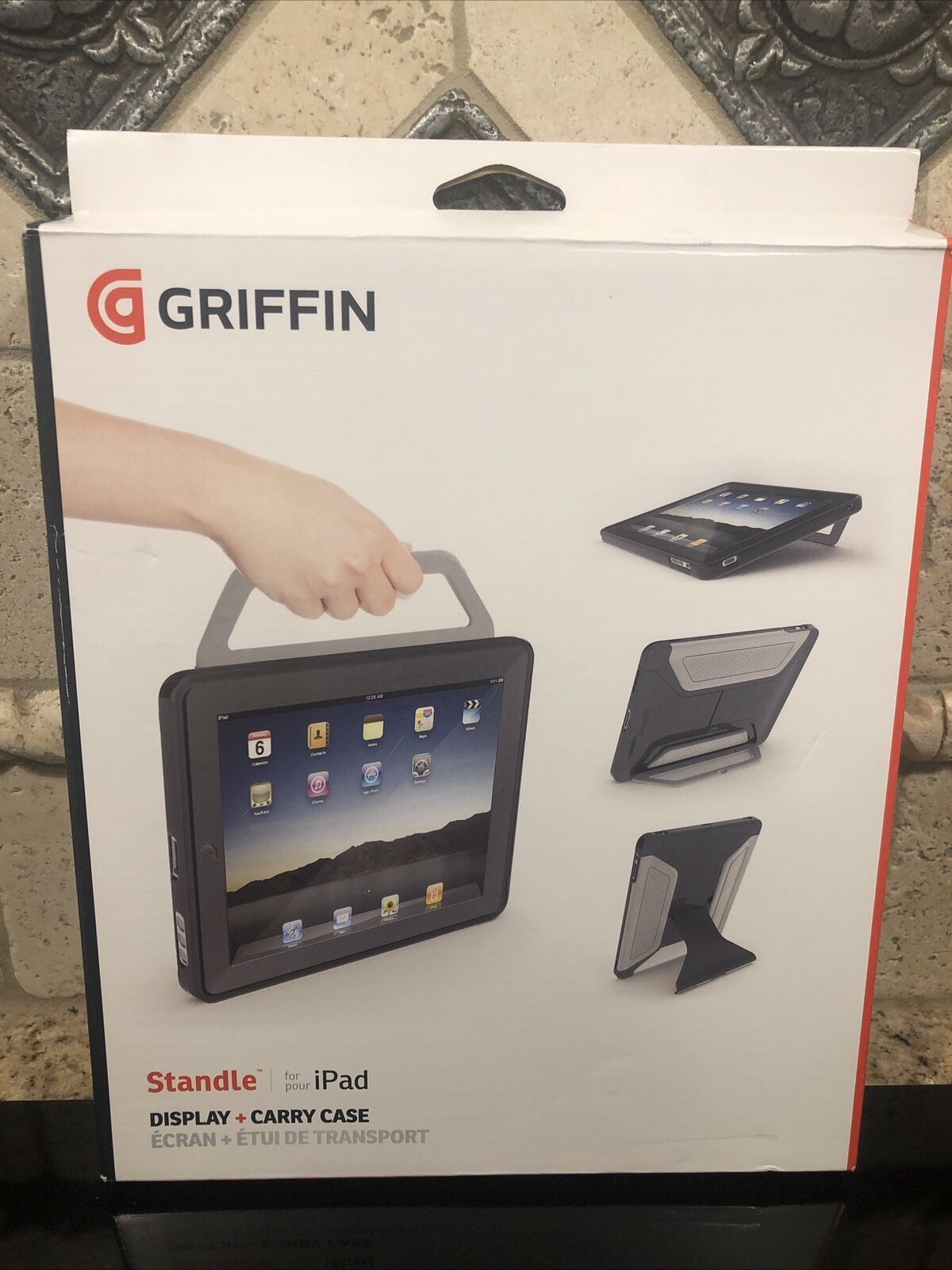 Griffin Standle Black Versatile Standing Display Carry Case for iPad - GB01685