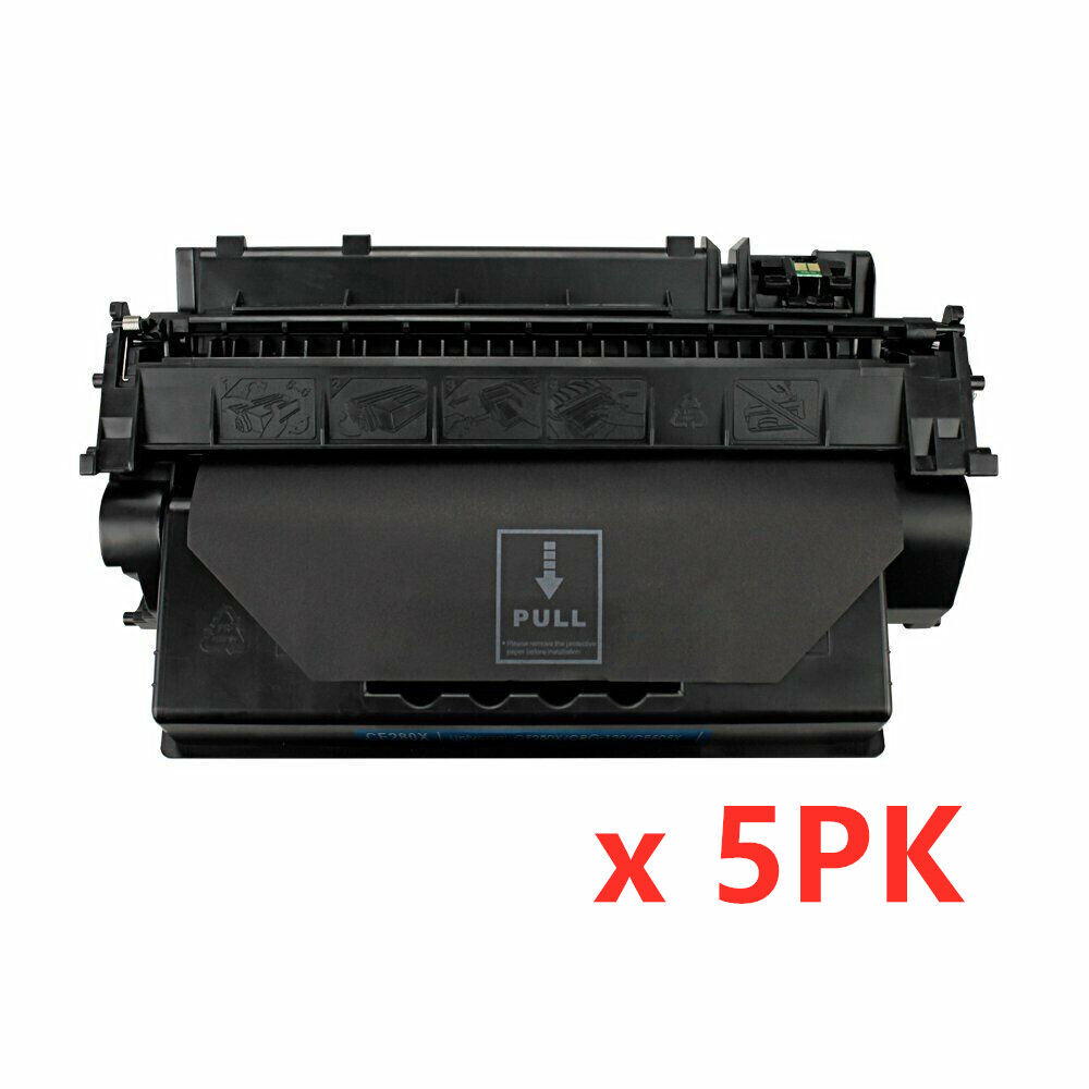 5 PK CF280X 80X Black Toner Cartridge Compatible For HP Laserjet Pro 400 M425dn