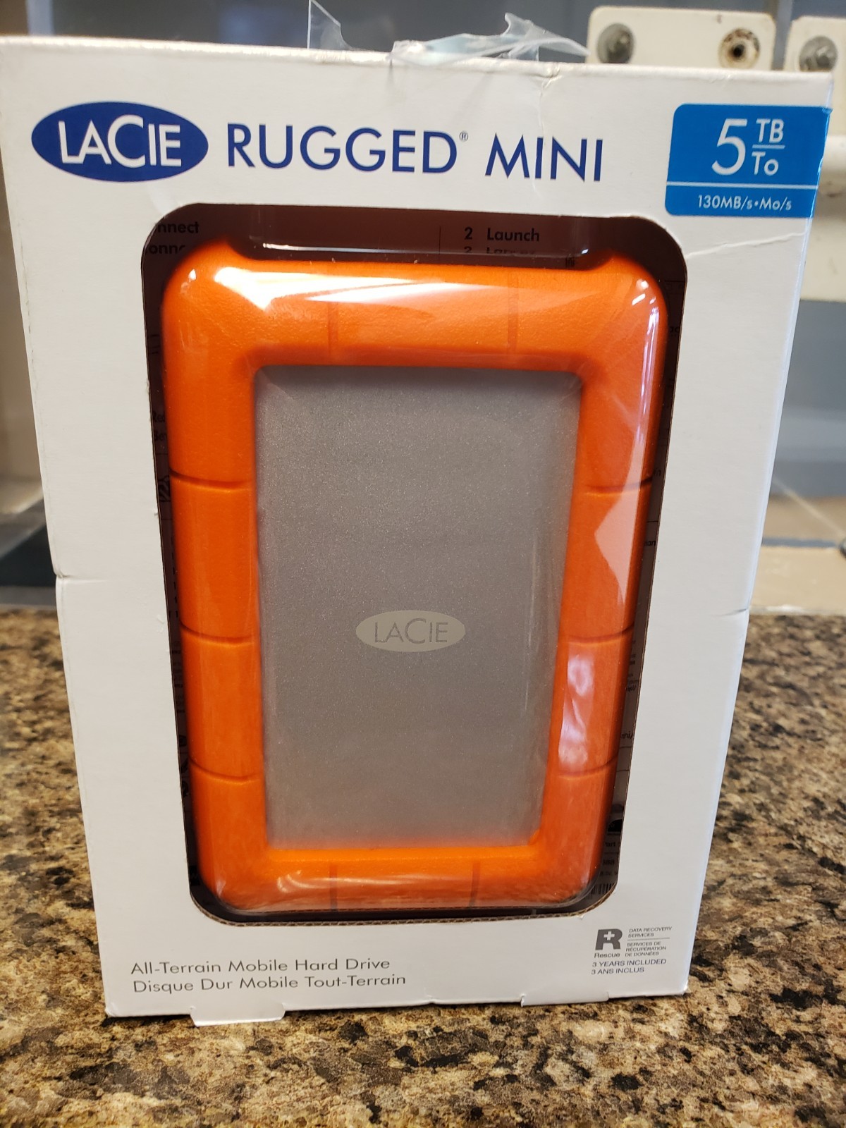 LaCie Rugged Mini 5TB,External,2.5 inch (STJJ5000400) Portable Hard Drive