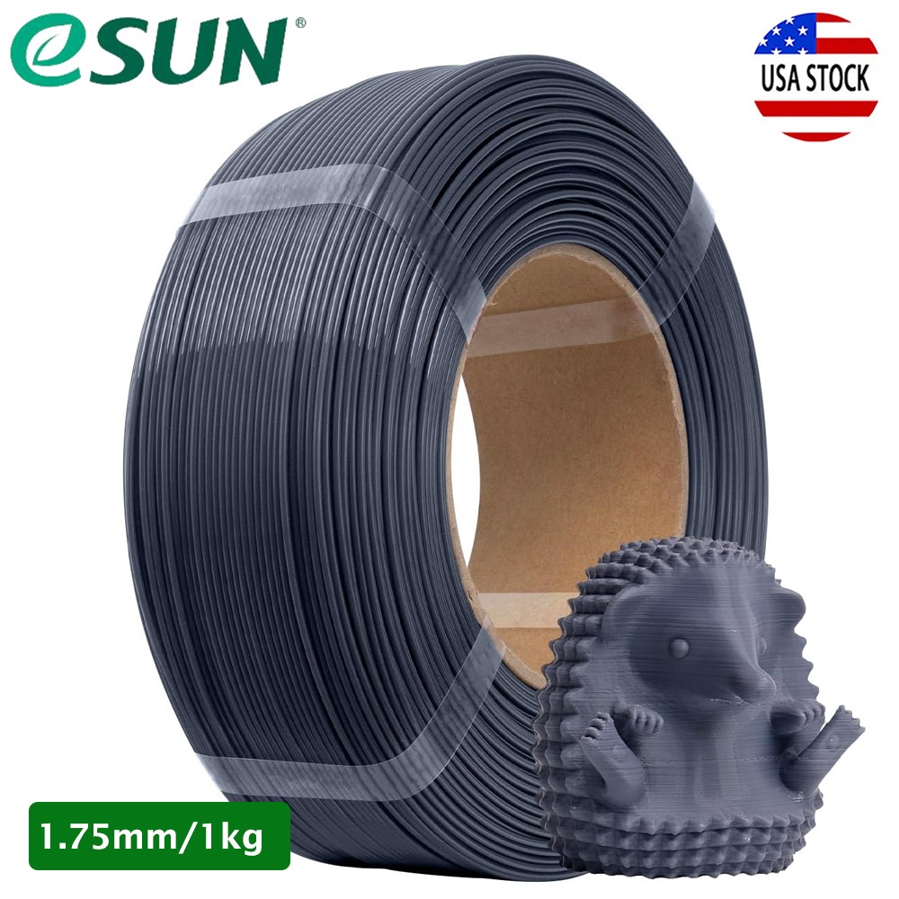 eSUN PLA+ Refilament 3D Printer Filament 1.75MM 1KG Spoolless Sliver 3D Printing