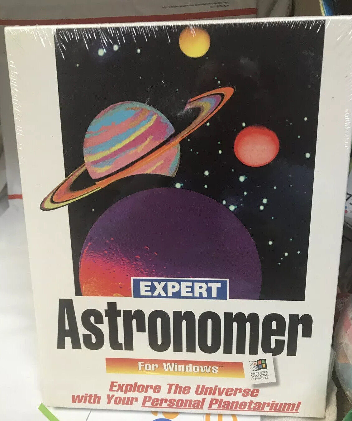 Vintage EXPERT ASTRONOMER Software Floppy Astronomy Educational PC Game Sealed