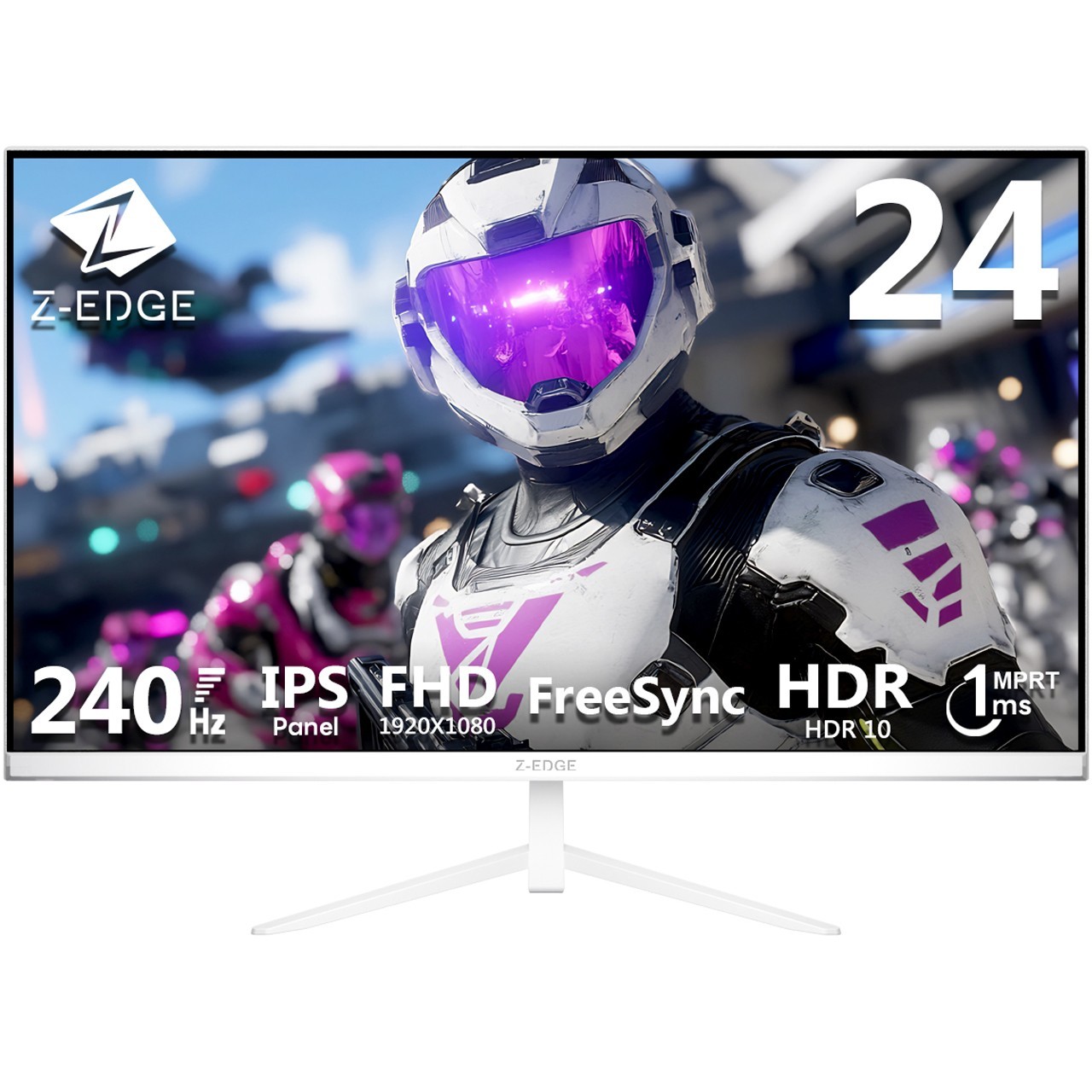 Z-EDGE 24 inch FHD 1920 x 1080 240Hz 1ms IPS Gaming Monitor, HDMI 2.0, DP 1.4