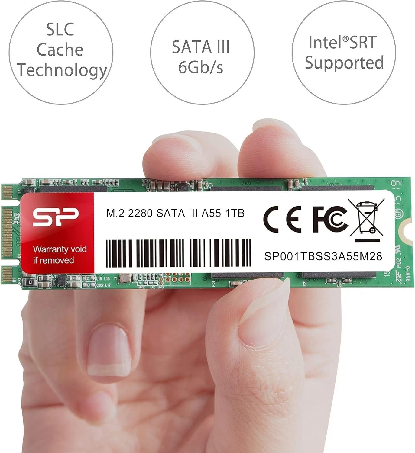 NEW Silicon Power 1TB A55 M.2 SATA M+B Key SSD Internal Solid State Drive 2280