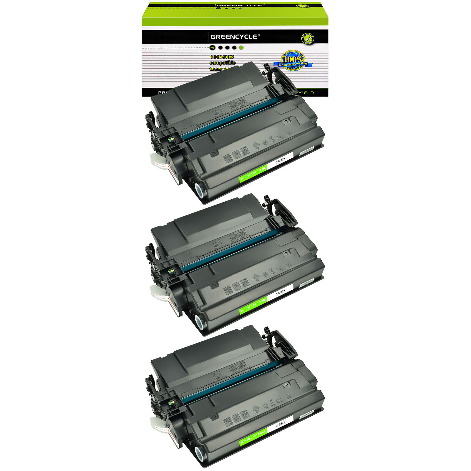 3PK CF287X 87X Toner Cartridge For HP Enterprise M506dh/ MFP M527dn /Pro M501dn