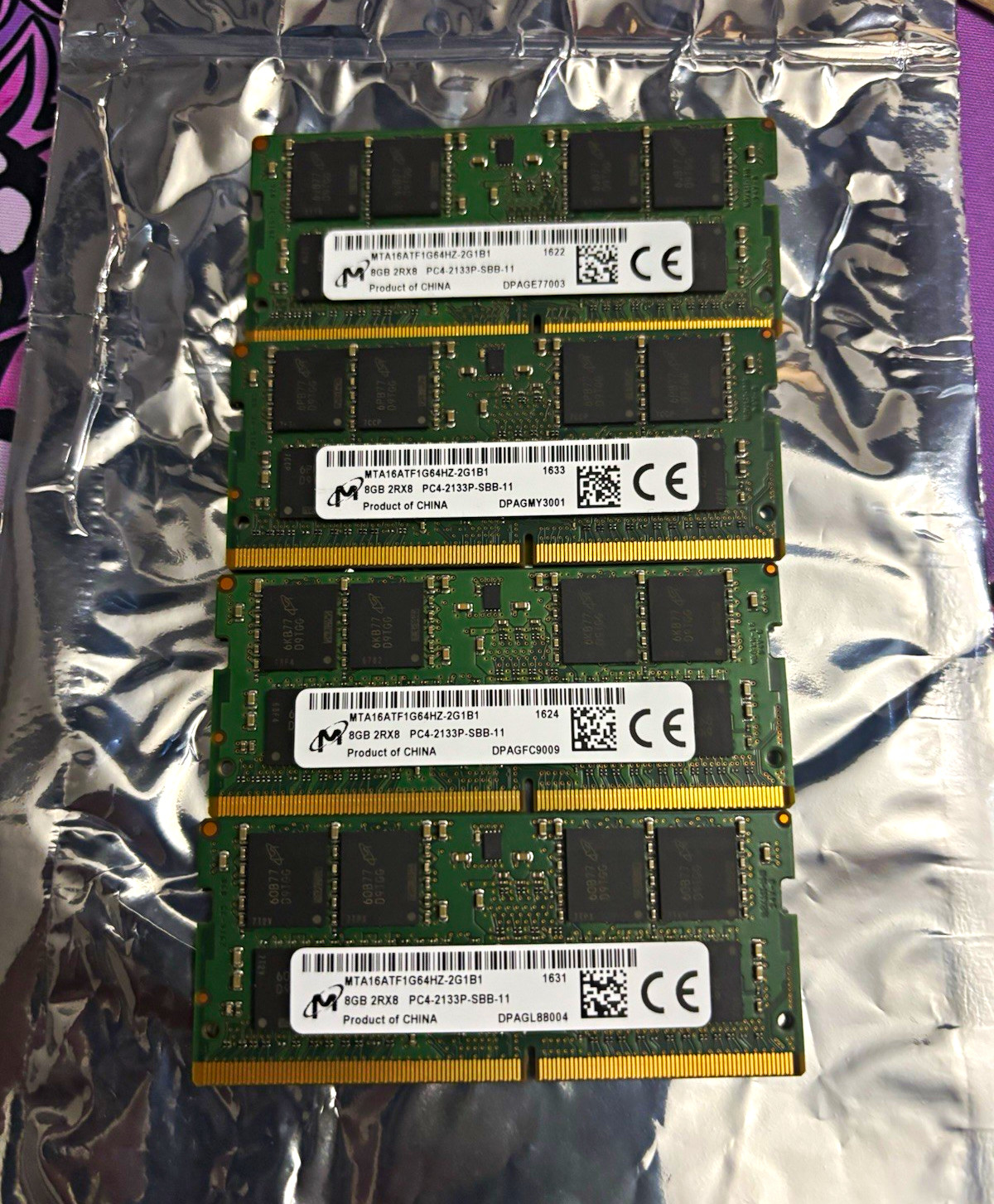 Micron 32GB (4x8GB) DDR4 SO-DIMM PC4-2133P