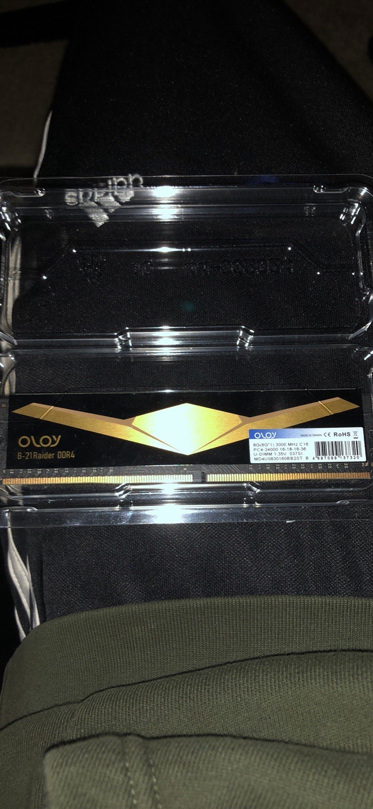 OLOY B-21 Raider DDR4 8GB 3000MHz PC4-24000 1.35V