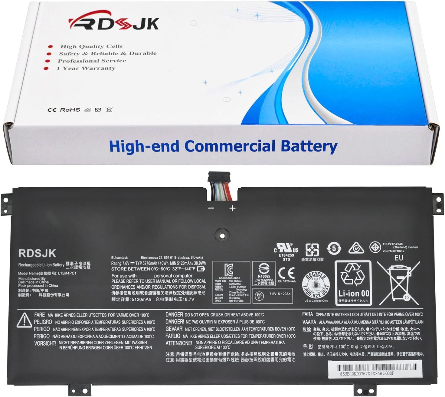L15M4PC1 L15L4PC1 Laptop Battery for Lenovo Yoga 710 710 11IKB 80V6 710 11ISK