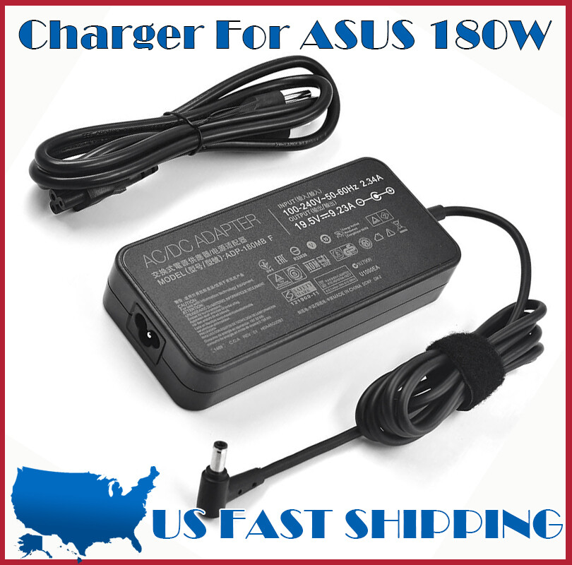 180W 19.5V 9.23A Laptop Charger for ASUS ROG 14 GA401I A17-180P1A 6.0*3.7mm