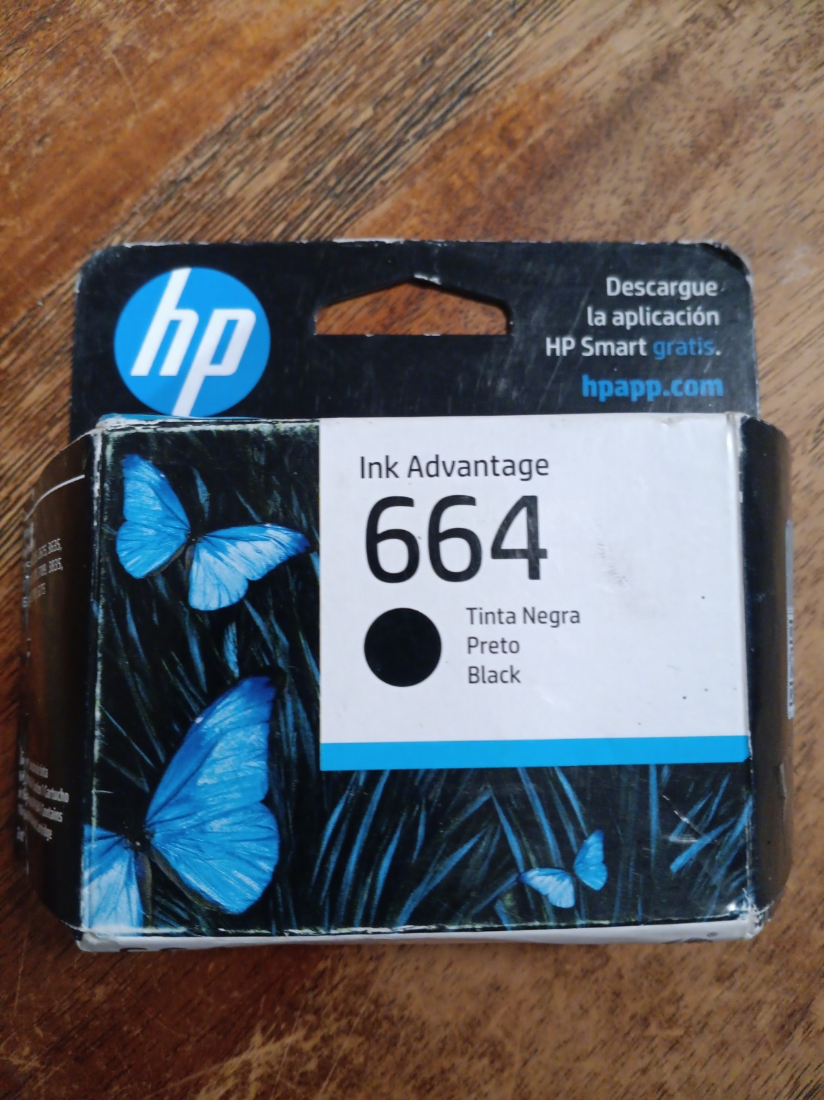 New Genuine HP 664 Black Ink Cartridge (F6V29AL)    08/ 2027