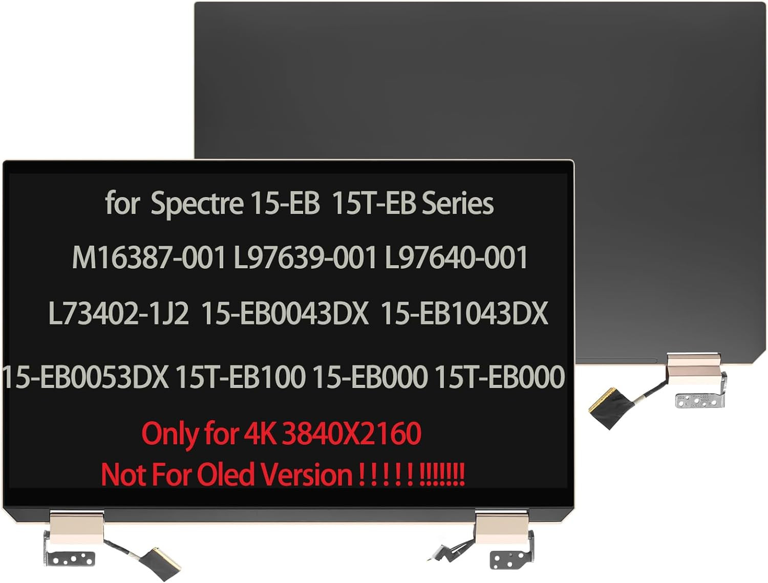New for HP Spectre x360 15-EB1043DX 15.6" 4K UHD LCD Touch Screen Complete Brown