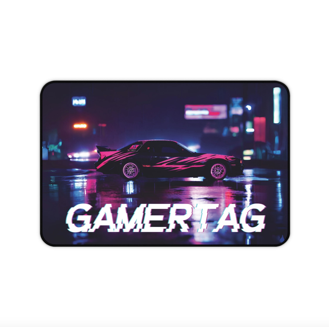 Custom Gamertag GTA Theme Night Street Racing Gaming Mousepad XLarge Desk Mat