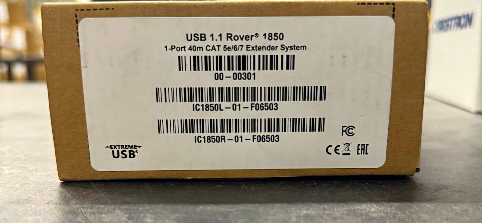 Icron USB 1.1 Rover 1850 1-Port Extender 40m CAT5e/6/7 Black