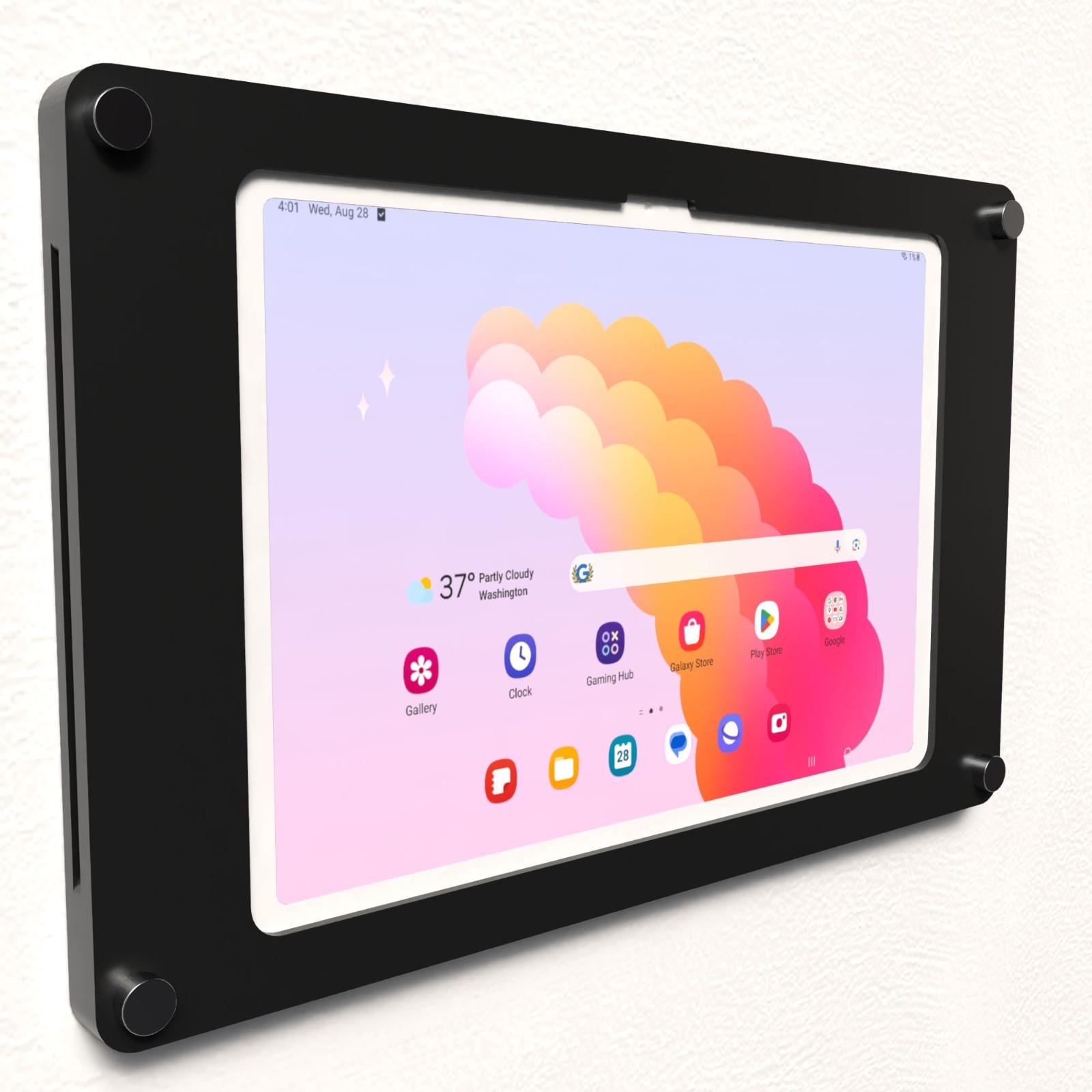 Acrylic Wall Mount Floating Frameless Display for Samsung Galaxy TAB A S 10.9 11