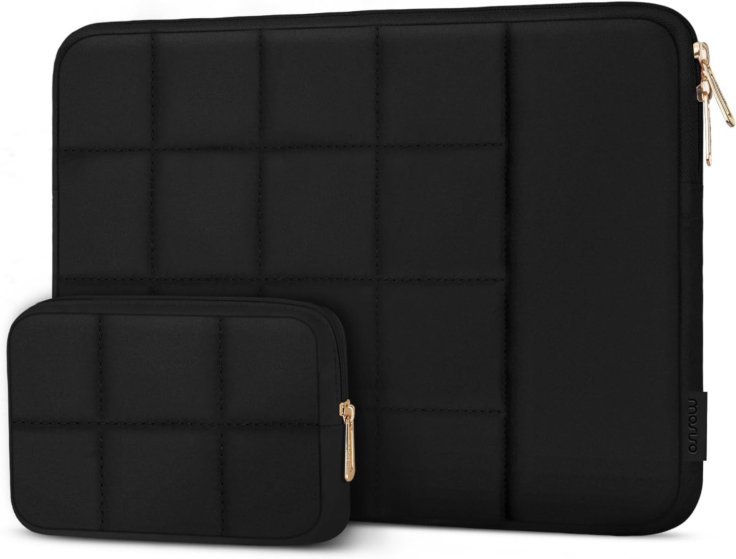 Laptop Case 13.3 inch, 13-13.3inch Puffy Laptop Sleeve in Black Color