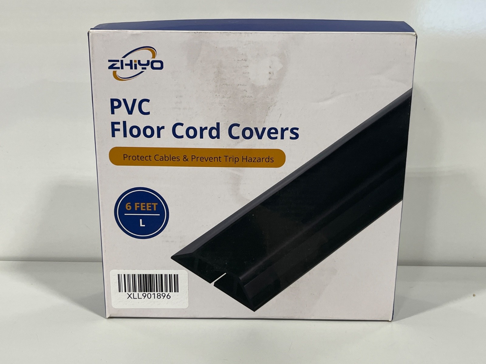 NEW ZHiYO PVC Floor Cord Cover 4 Feet Long Brown 48 In NEW